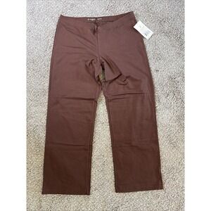 NWT Stonewear Women's Classic Yoga Pants Brown Size Large Petite
